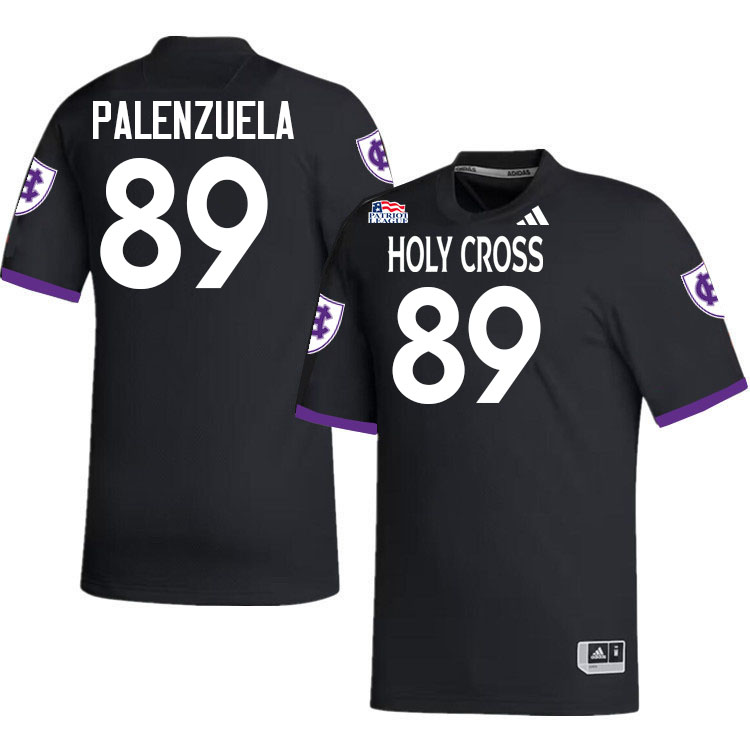 Holy Cross Crusaders #89 Luis Palenzuela College Football Jerseys,Uniforms-Black